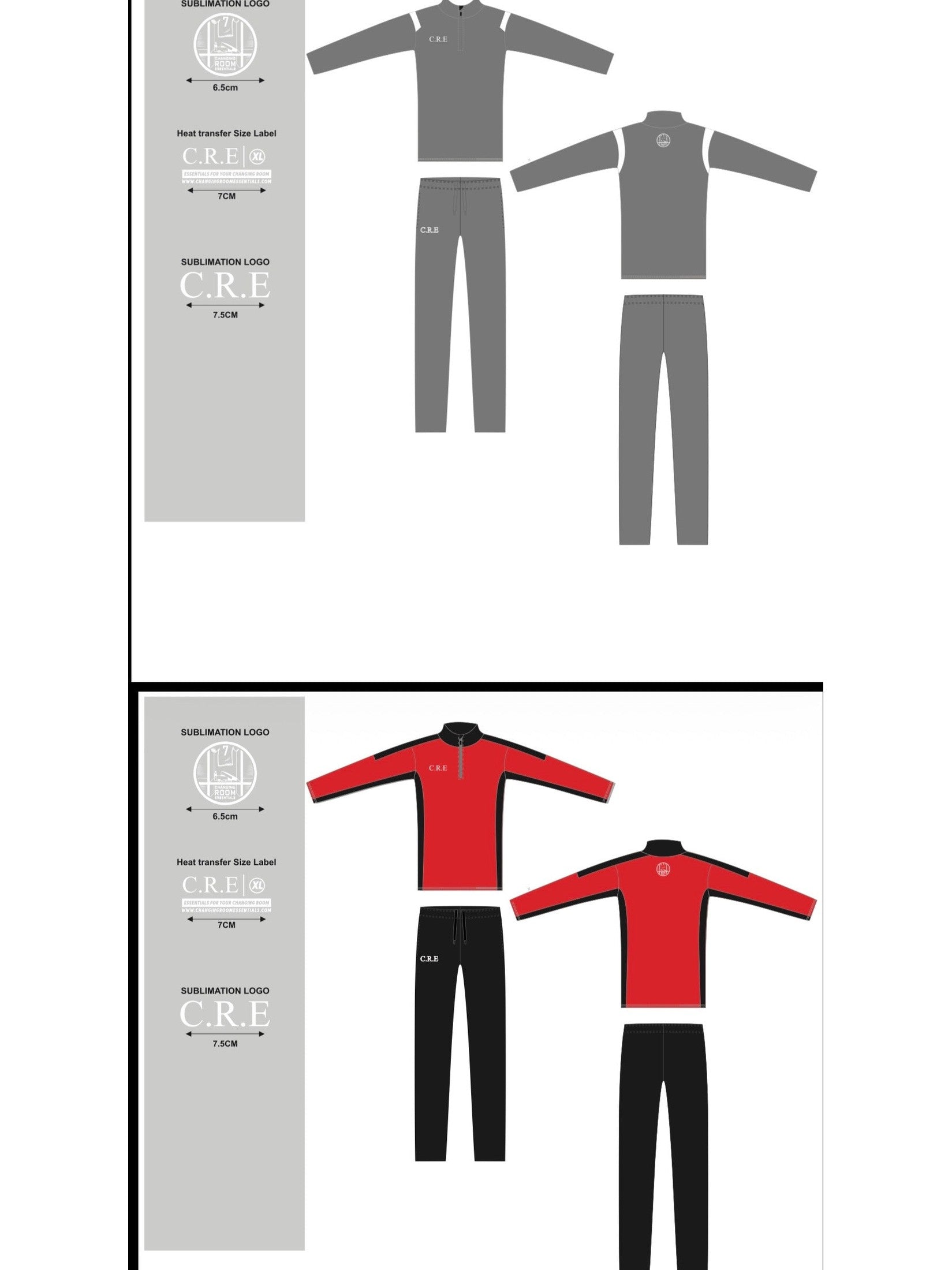 COMBO - 1/4 Zip & Training shirt