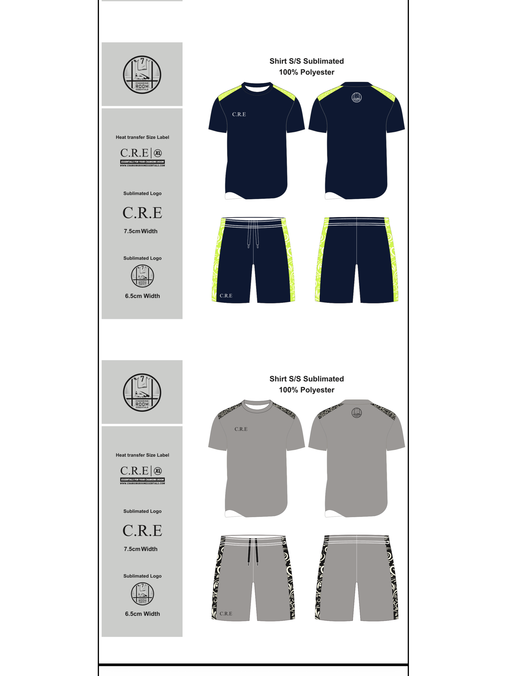 COMBO - 1/4 Zip & Training shirt