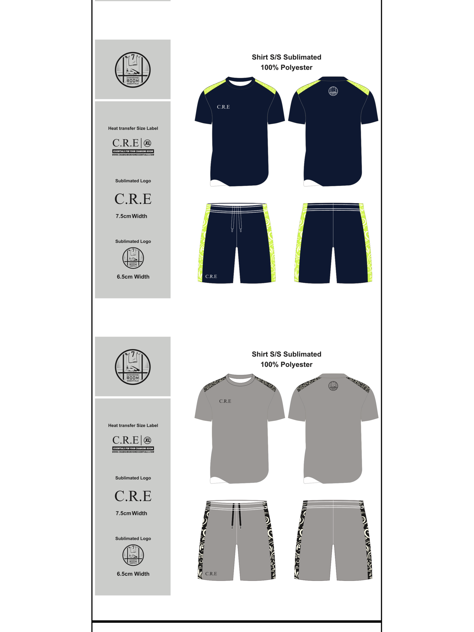 COMBO - 1/4 Zip & Training shirt