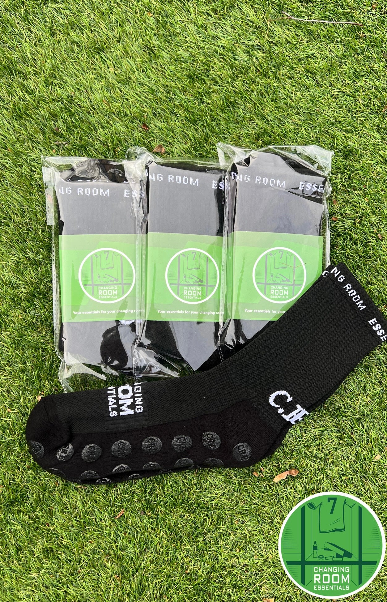 4 X C.R.E Black Premium Socks