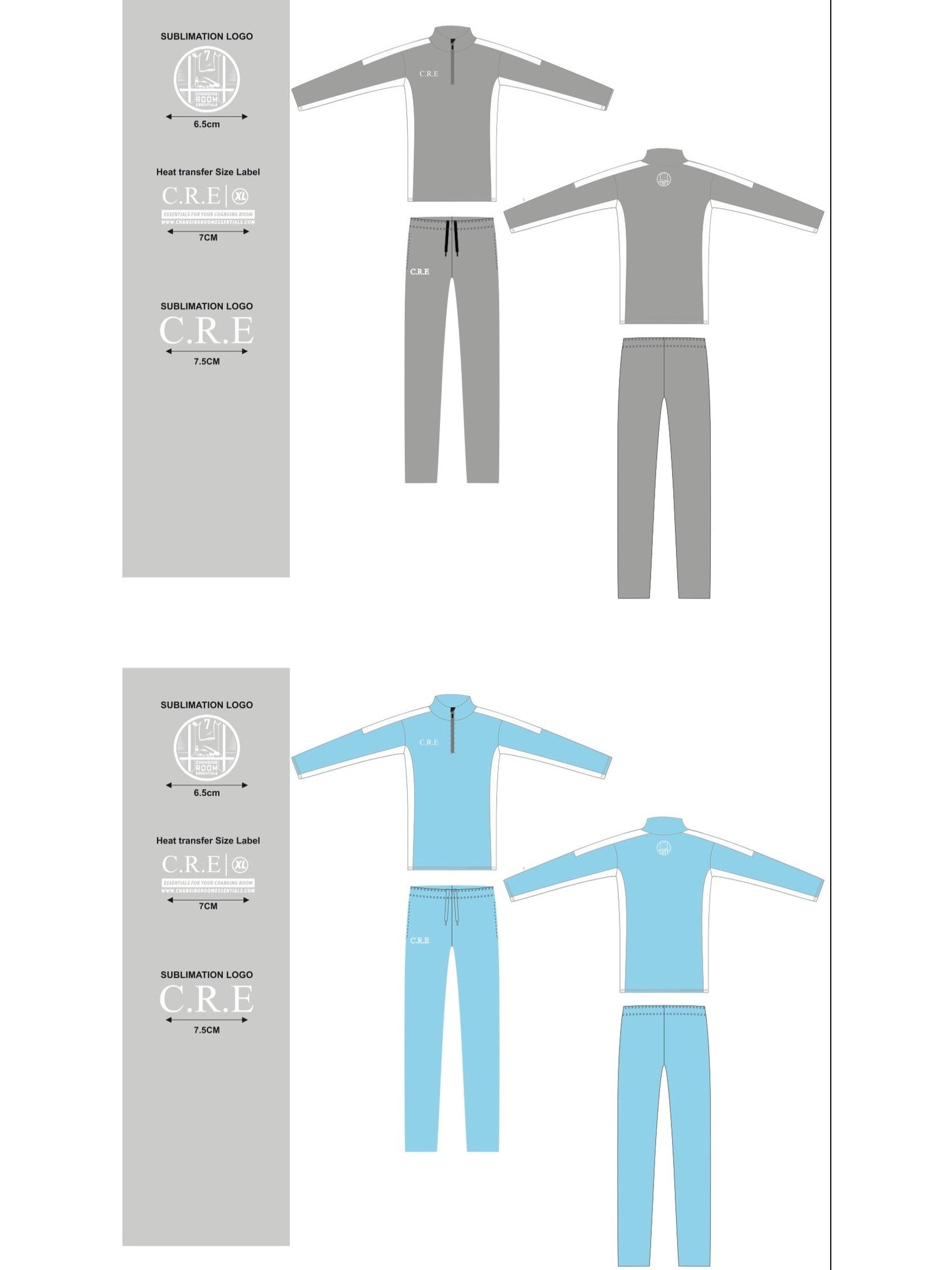 COMBO - 1/4 Zip & Training shirt