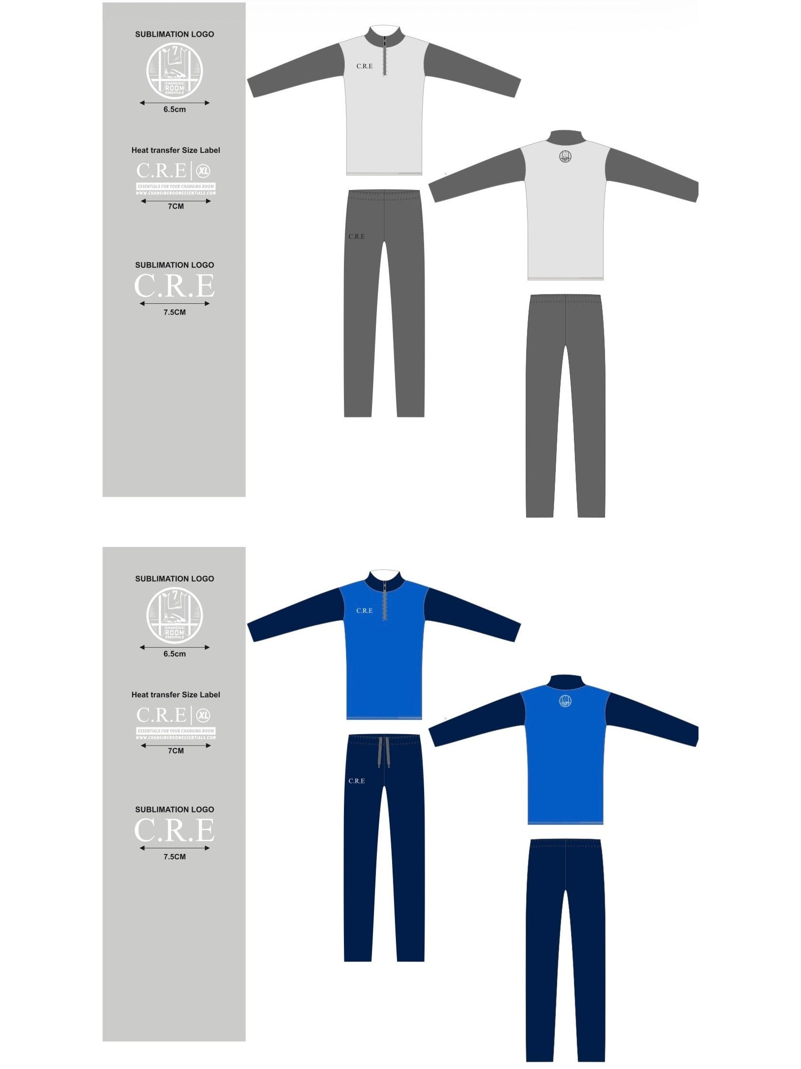 COMBO - 1/4 Zip & Training shirt