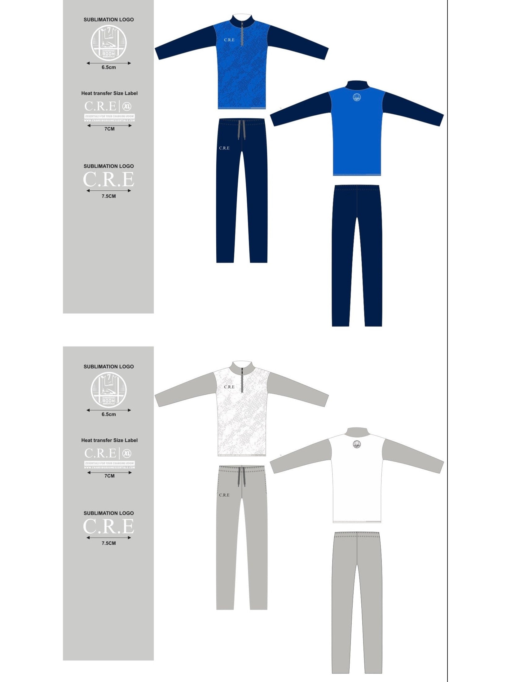 COMBO - 1/4 Zip & Training shirt