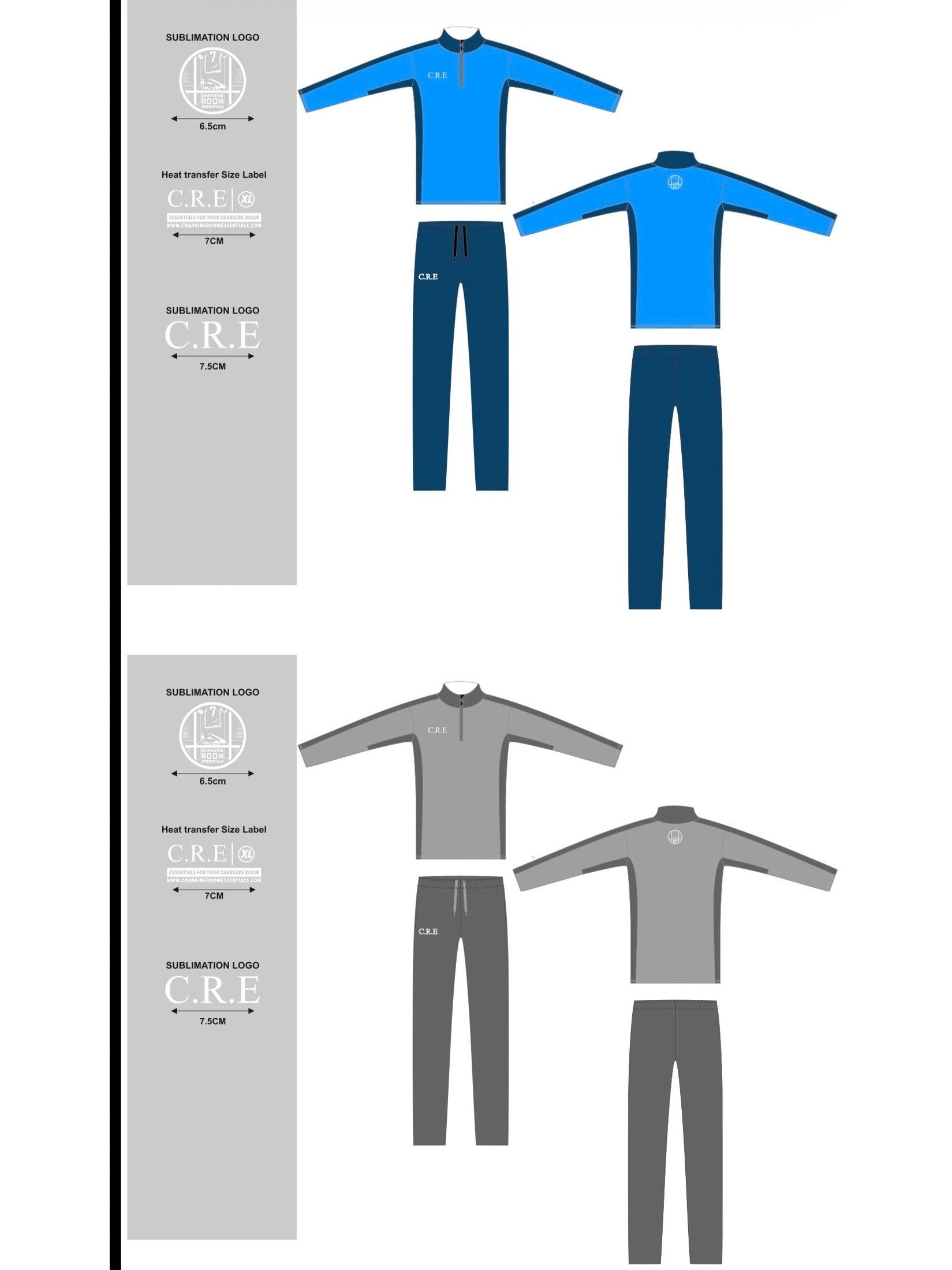 COMBO - 1/4 Zip & Training shirt