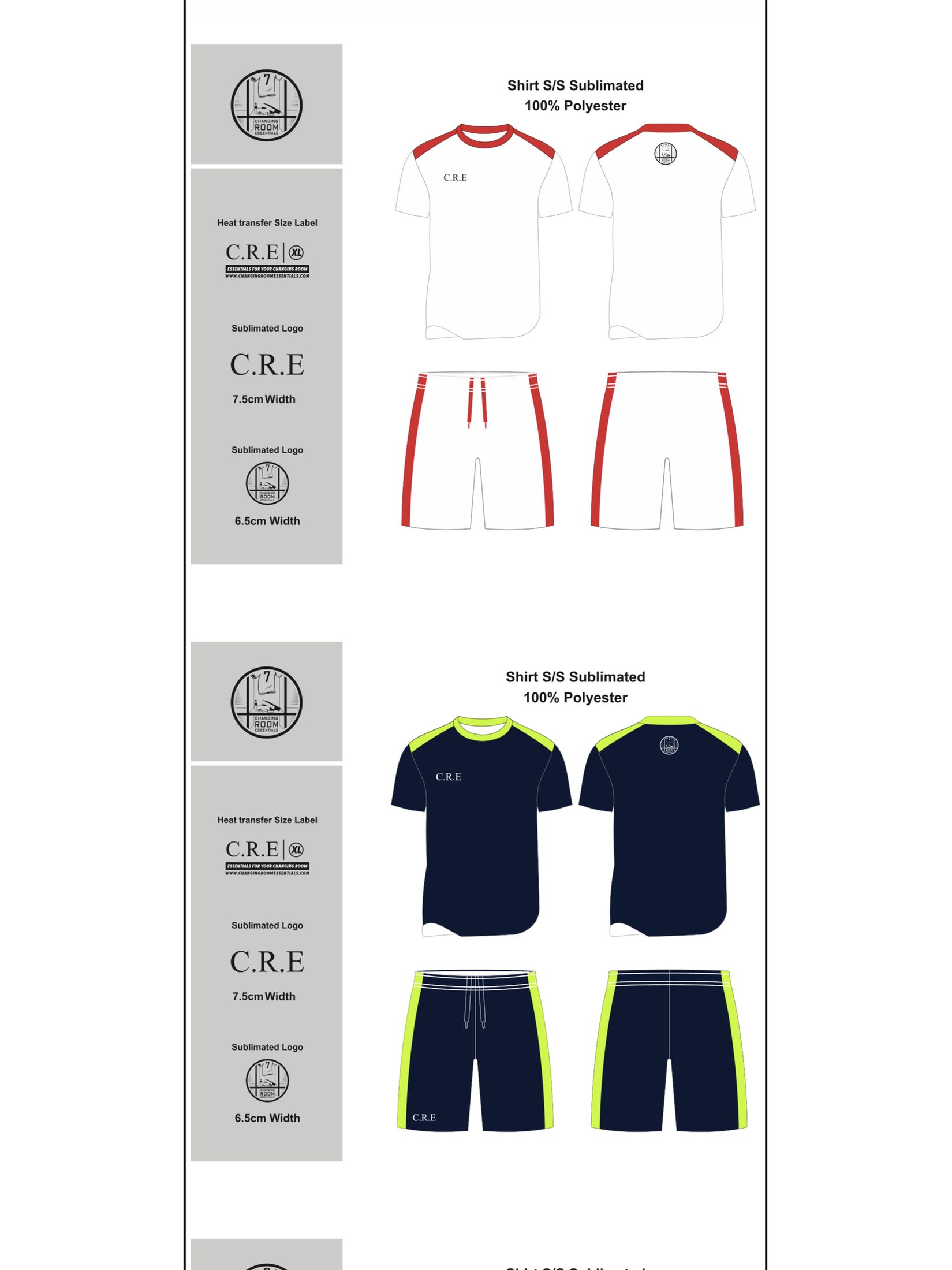 COMBO - 1/4 Zip & Training shirt