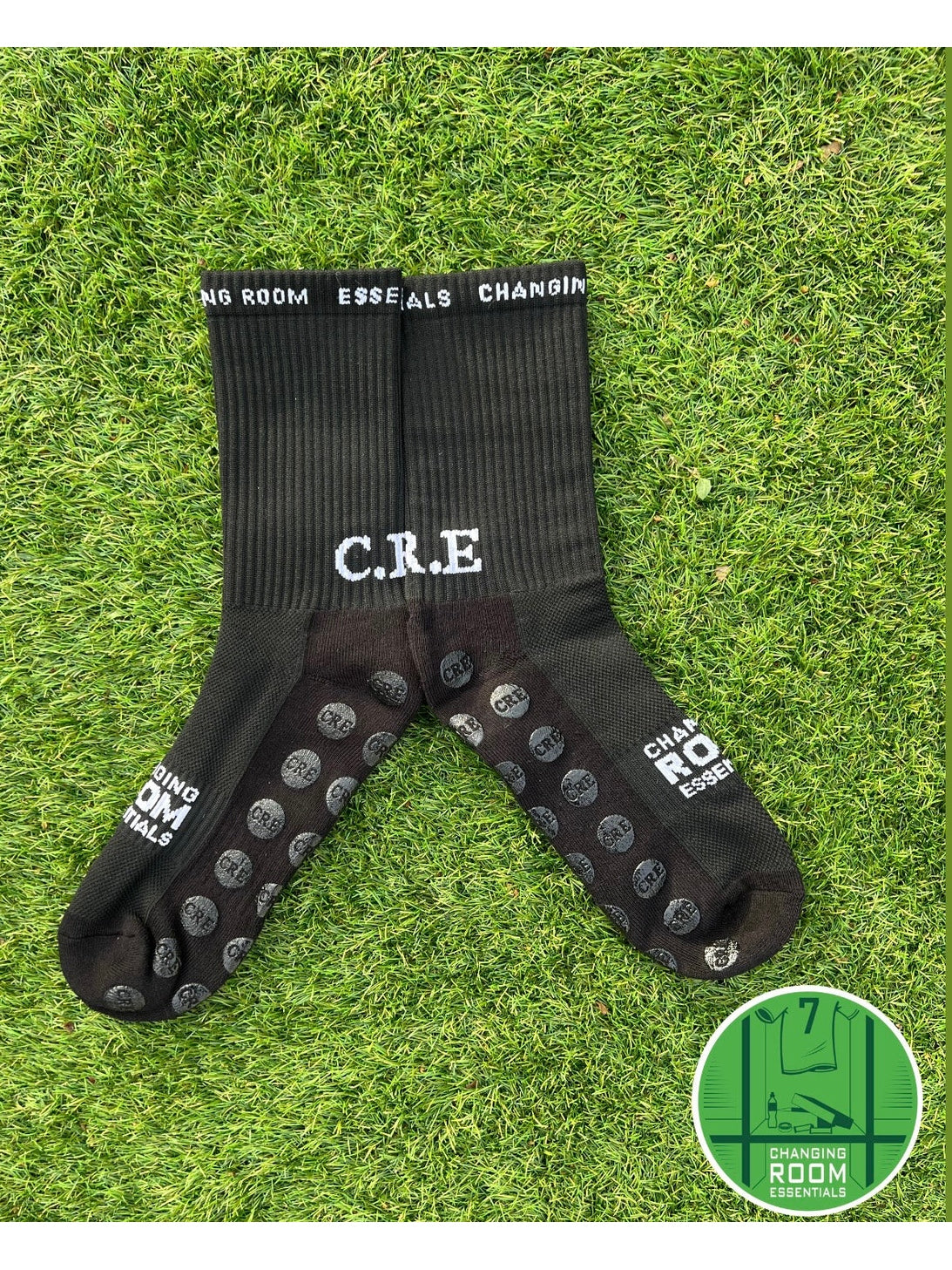 4 X C.R.E Black Premium Socks