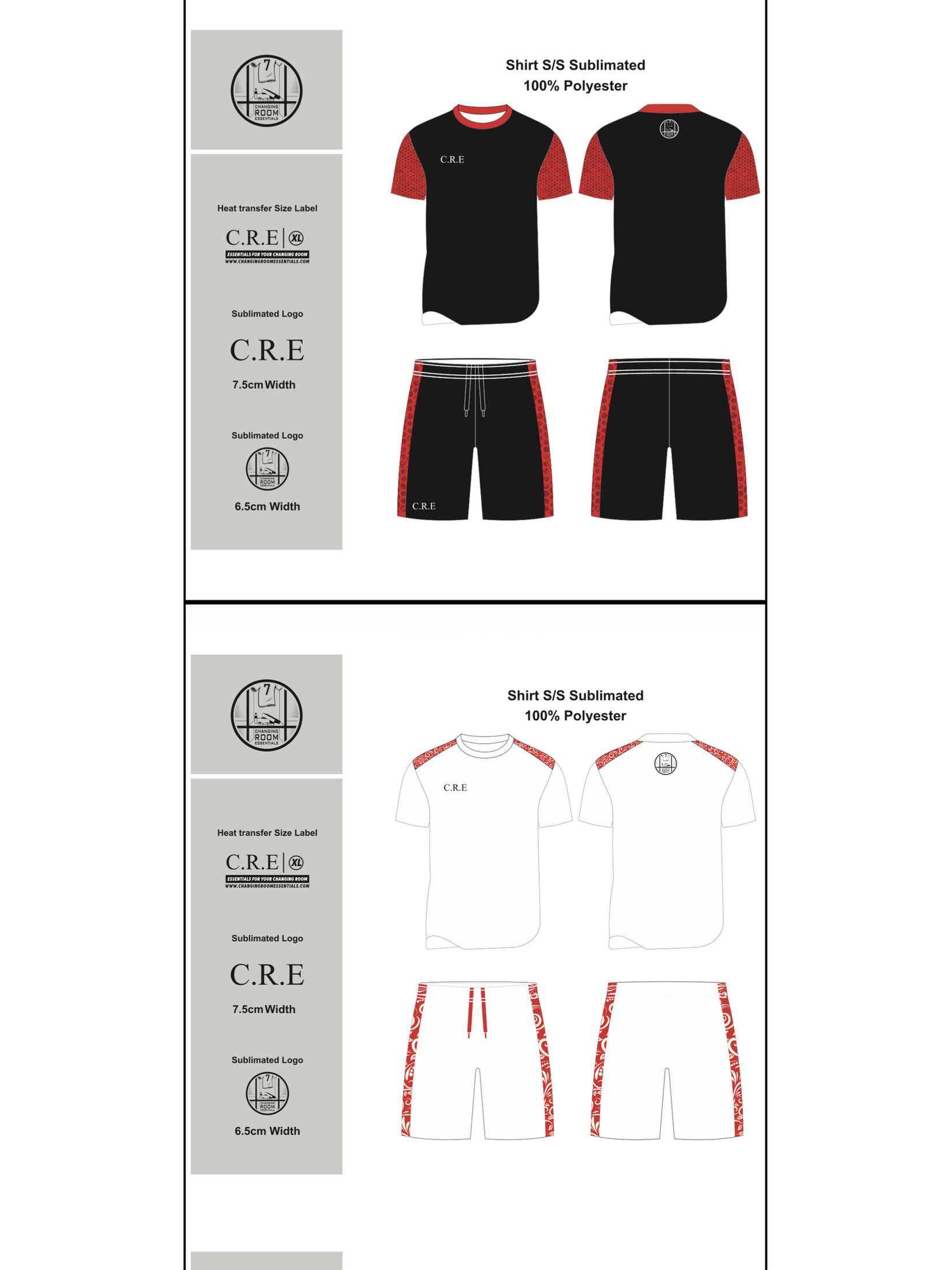 COMBO - 1/4 Zip & Training shirt